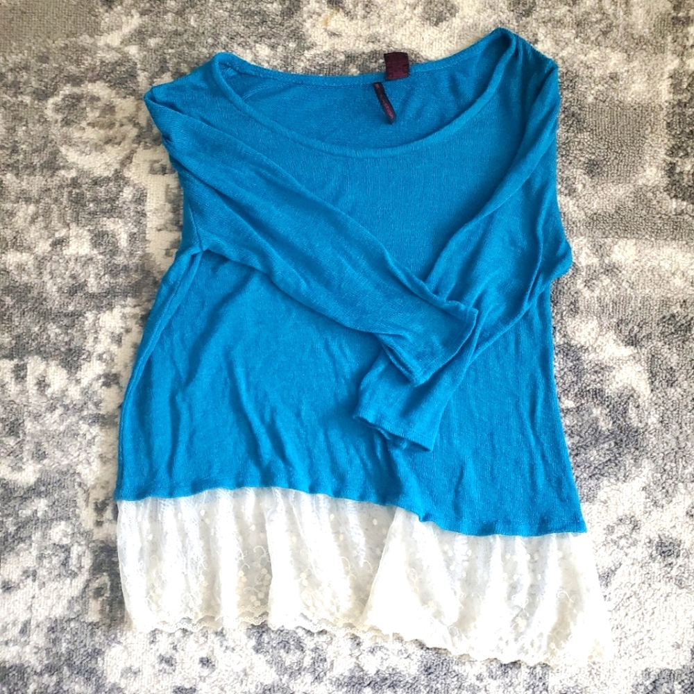 Womens Heart&Crush sweater lace top